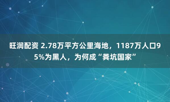 旺润配资 2.78万平方公里海地，1187万人口95%为黑人，为何成“粪坑国家”